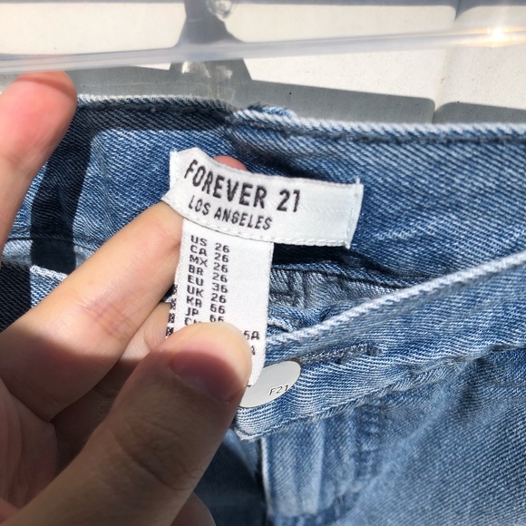 Denim Skirt with Rips in it - Picture 2 of 3